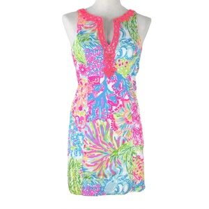 Lilly Pulitzer Ryder Shift Dress in the "Lovers Coral" print